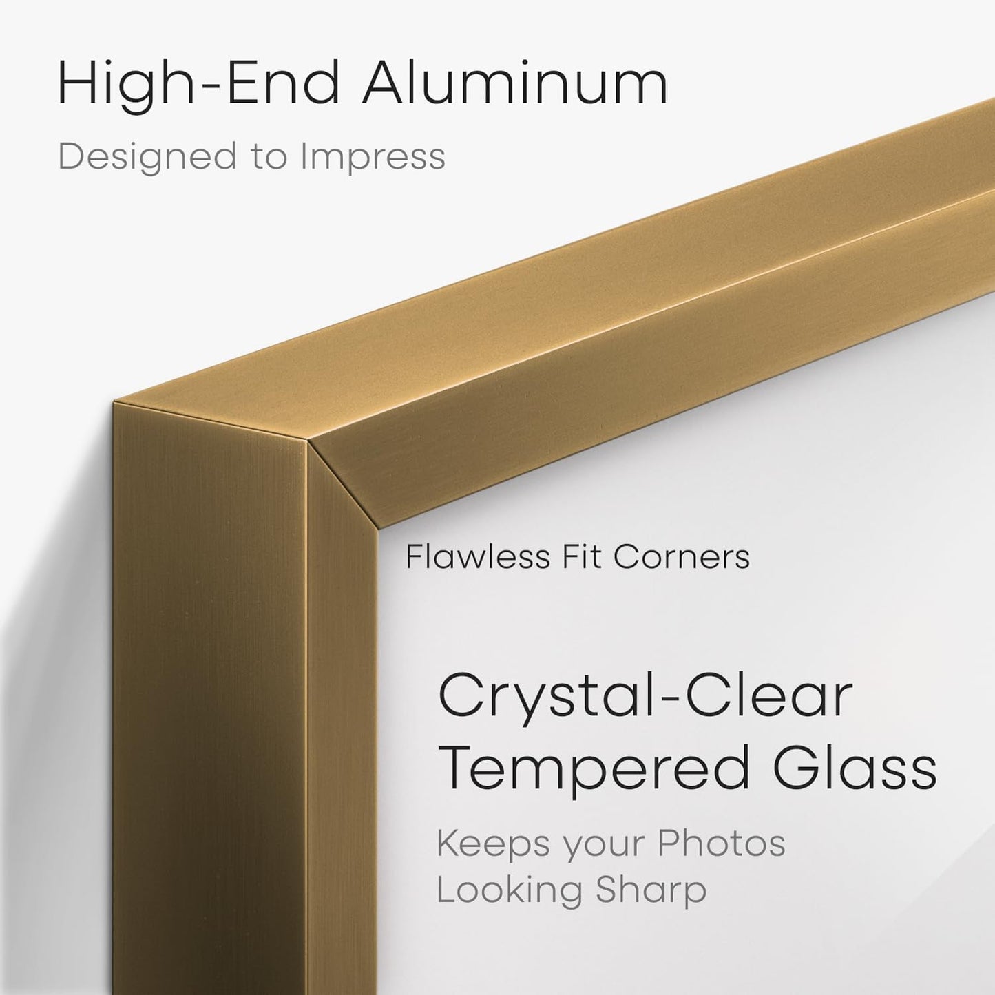 Homeforia 8.5x11 Diploma Frame Bronze, High End Metal 8.5 x 11 Certificate Frames, 11x8.5 Document Frame for Wall or Tabletop, 8.5by11 Letter Size Graduation Frames, Tempered Glass, Wall Kit, Set of 1