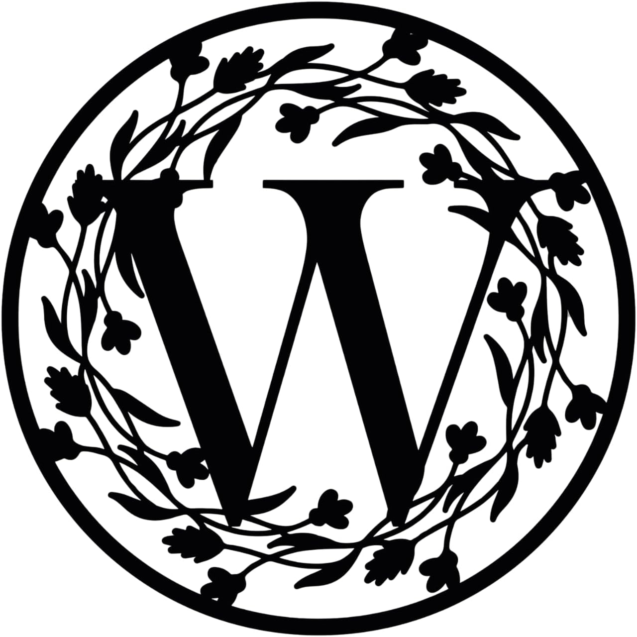 Personalized Metal Name Letter with Vines, Split Letter Monogram Wall Art Decor, Durable Steel Family Last Name, Custom Signs Indoor or Outdoor, Personalized Wedding Gifts, Housewarming Gift