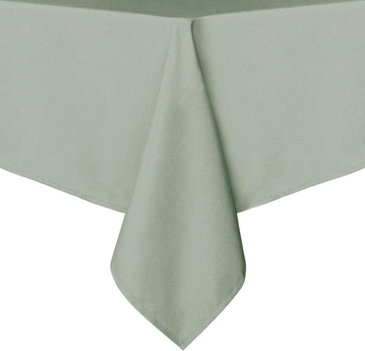 sancua Rectangle Tablecloth - 60 x 102 Inch - Stain and Wrinkle Resistant Washable Polyester Table Cloth, Decorative Fabric Table Cover for Dining Tables, Buffet Parties and Camping, Sage Green