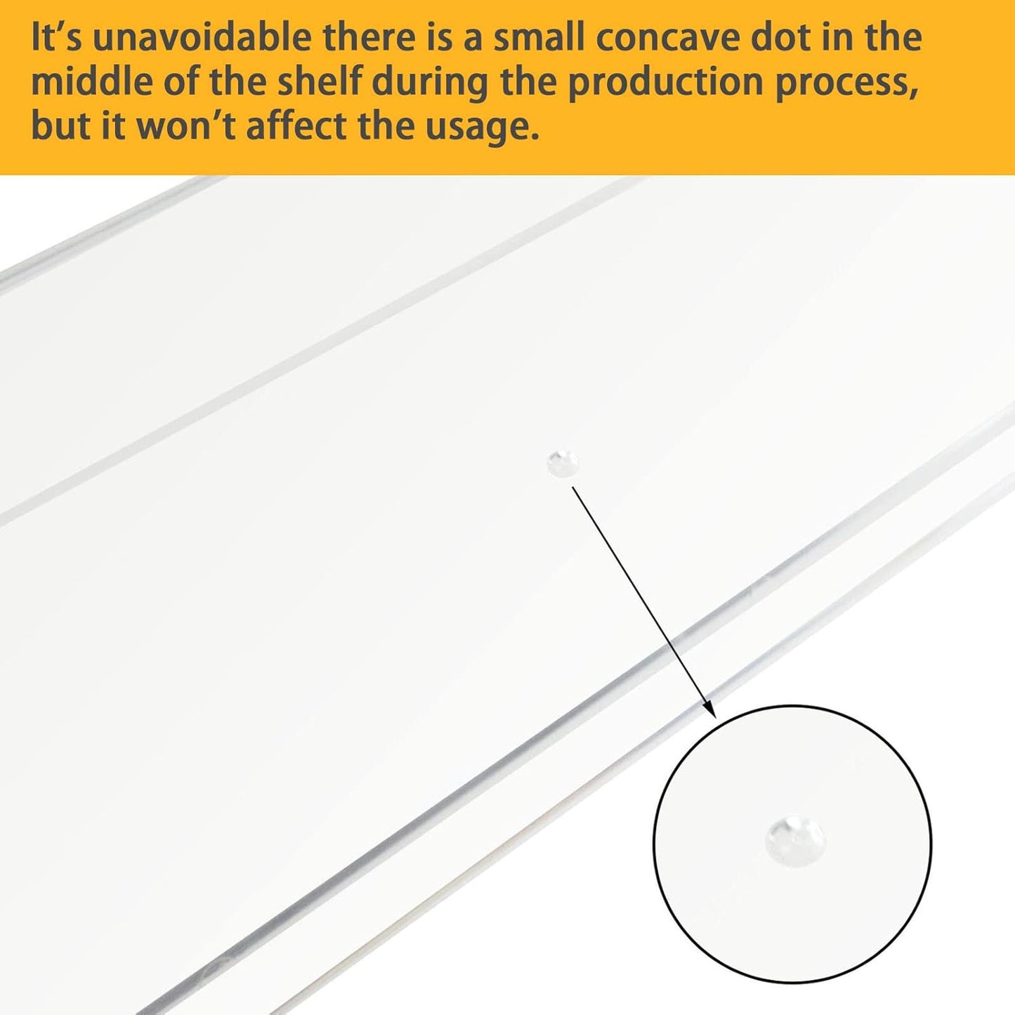 Weiai Clear Acrylic Shelf 15" Invisible Floating Wall Ledge Bookshelf, Kids Book Display Shelves Wall Mounted (15 Inch 3Pack)