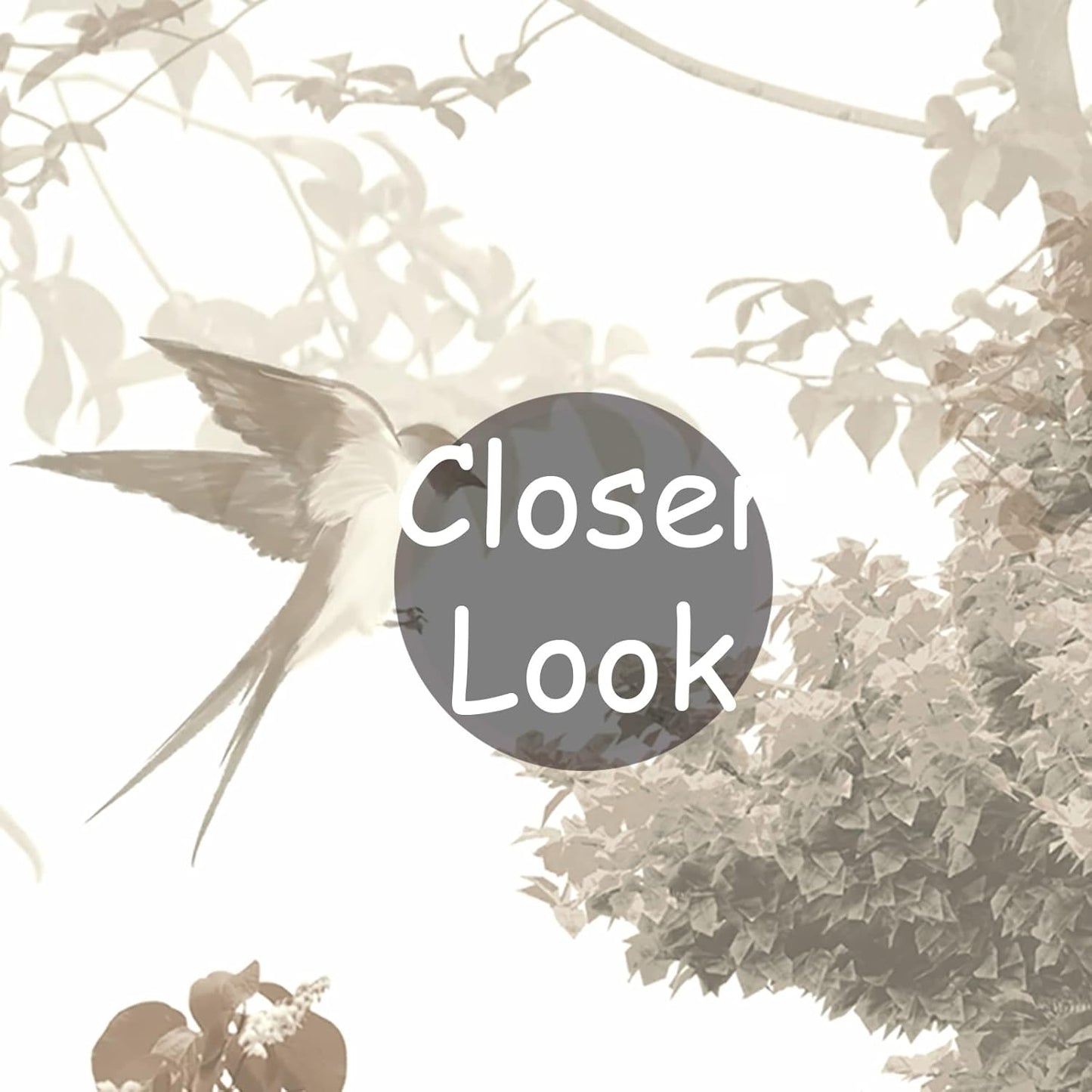 Vintage Forest Wallpaper Nature Wall Mural Wallpaper for Bedroom Living Room (Not Peel n' Stick)