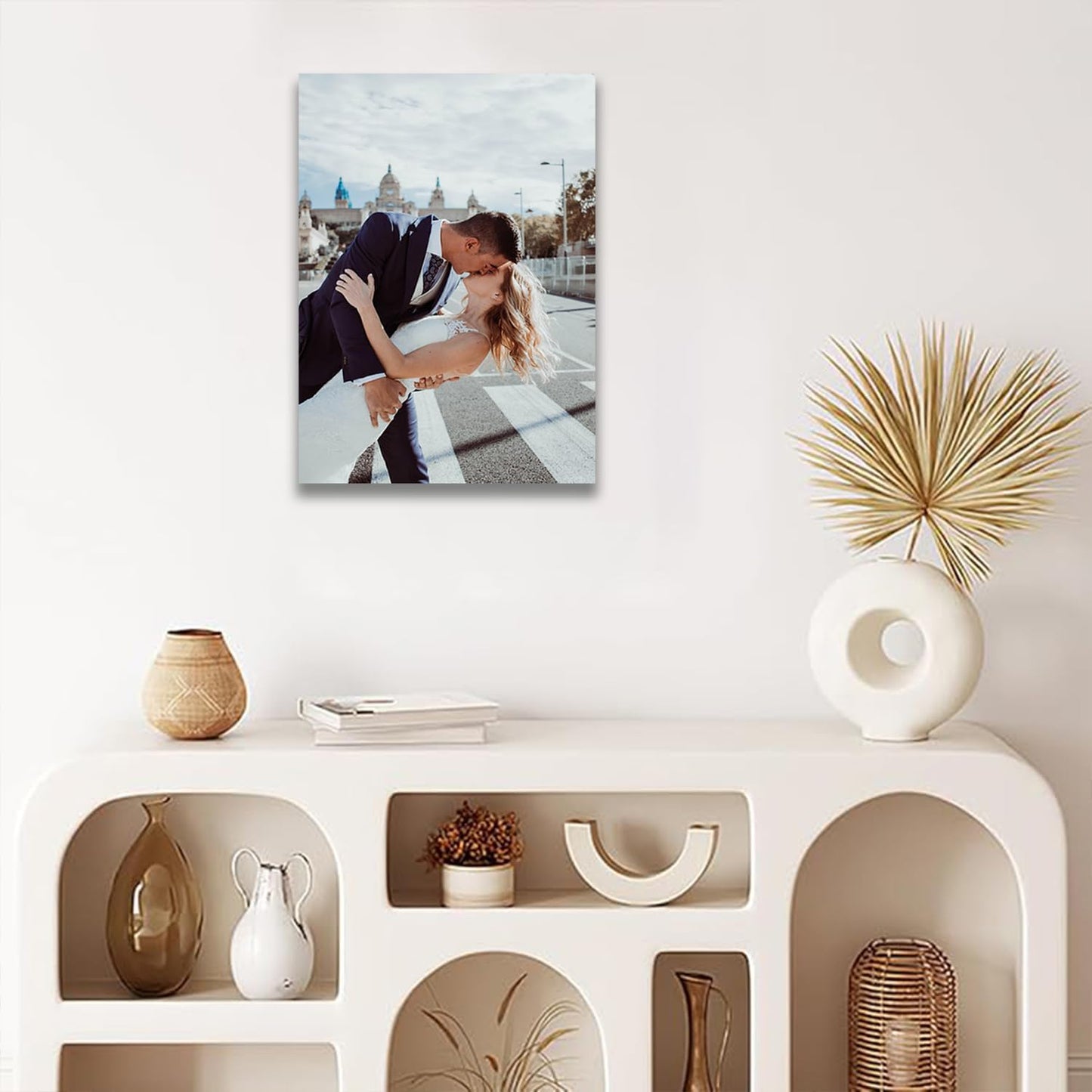 Laoife Custom Canvas Prints with Your Photos 12"x16", Canvas Photo Prints Custom, Personalized Canvas Wall Art for Office Home Bedroom Living Room Wall Decor, Gift for Father's Day Birthday Wedding