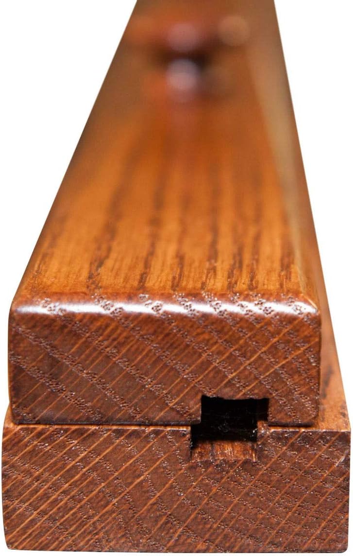 RRD Quilt Hanger for Wall for Display (84") Amish Made Wooden Quilt Rack Wall Mount - Rustic Tapestry Quilt Wall Hangers (Oak Wood, Michaels Stain)