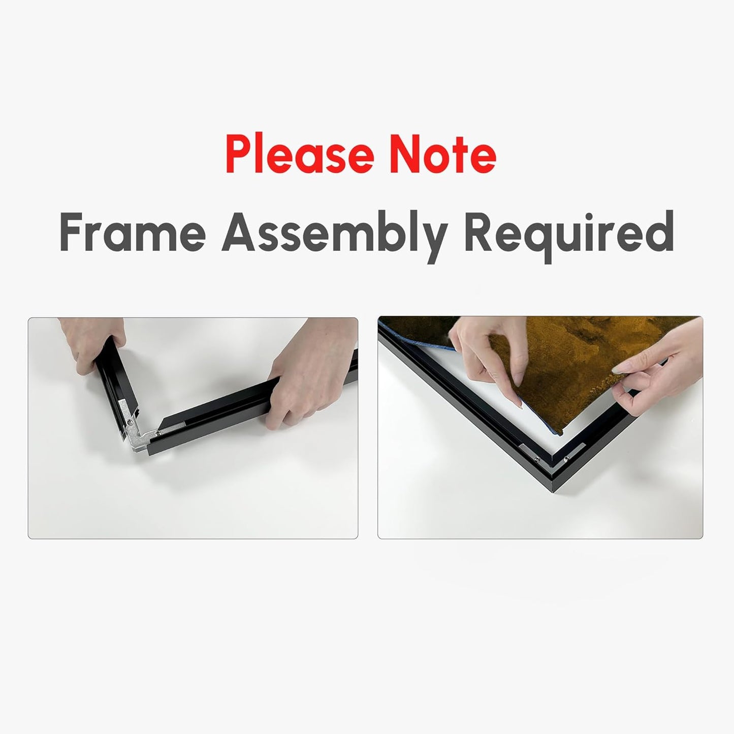 SIGNWIN 36"x46" Extra Large Framed Wall Art White Wildflower Field in Impressionist Style, Soft Floral Landscape for Home Living Room Bedroom Decor (Frame Assembly Required)