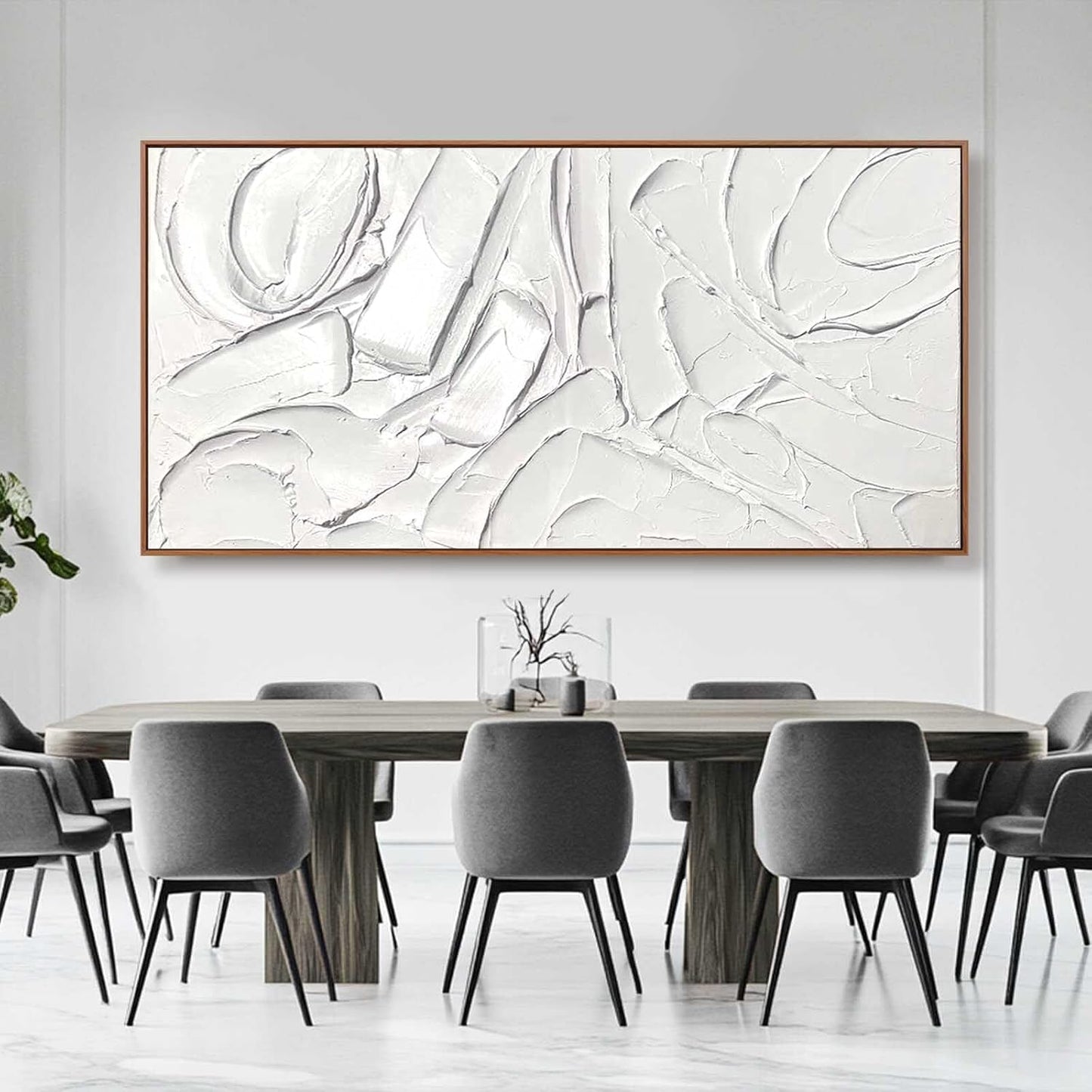 XIANSHOU Abstract Canvas Wall Art Simple Wall Pictures Textured Wall Decor 36"x70" Wall Decorations for Bedroom Decorative Painting for Dining Room