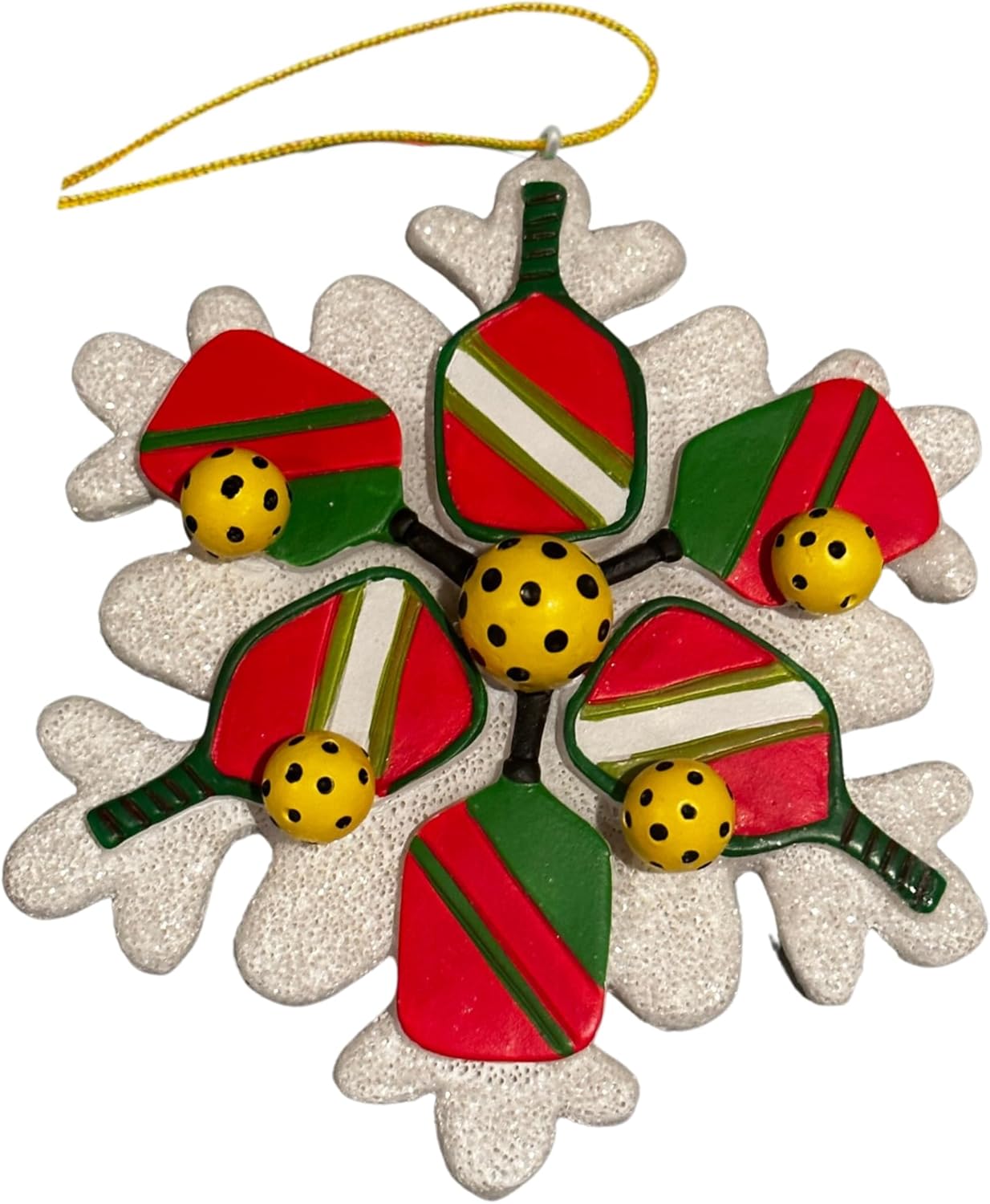 Sportybella Pickleball Christmas Ornament - Family-Owned Business, Christmas Tree Decorations for Sports Enthusiasts