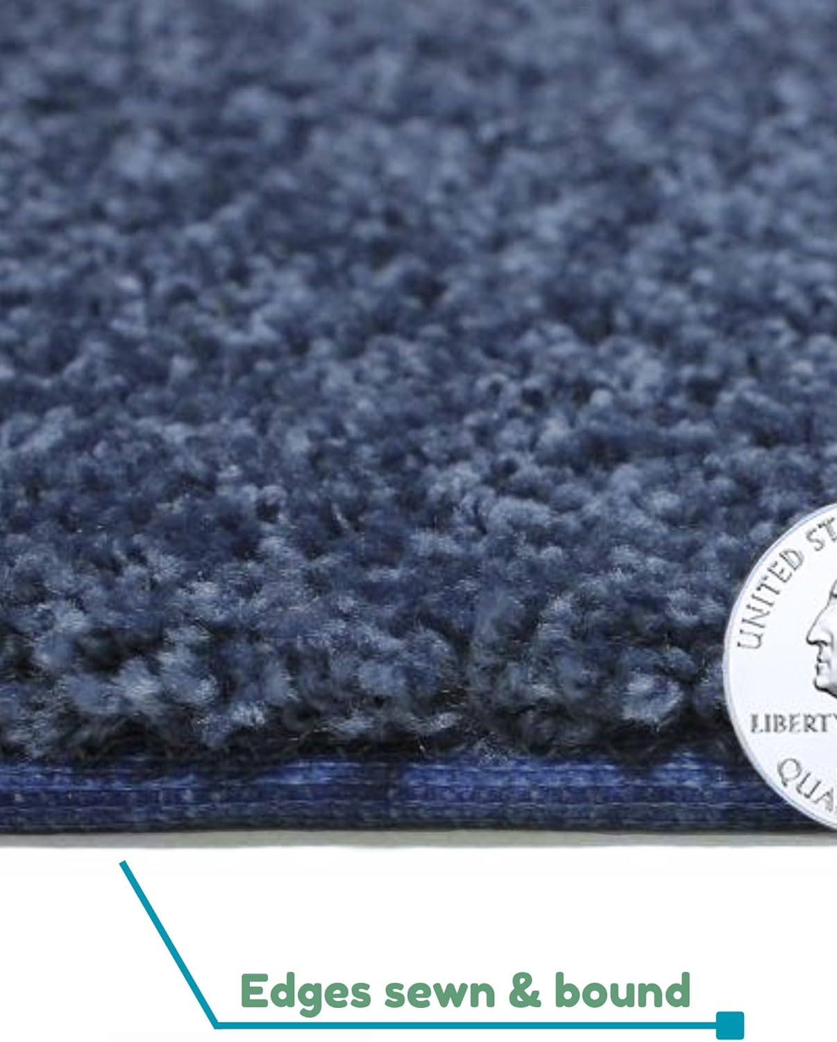 KOECKRITZ Soft and Colorful Kids Classroom Area Rugs (Passes Flammability Pill Test) Many Sizes and Bright Colors to Select from (5' x 8', Navy)