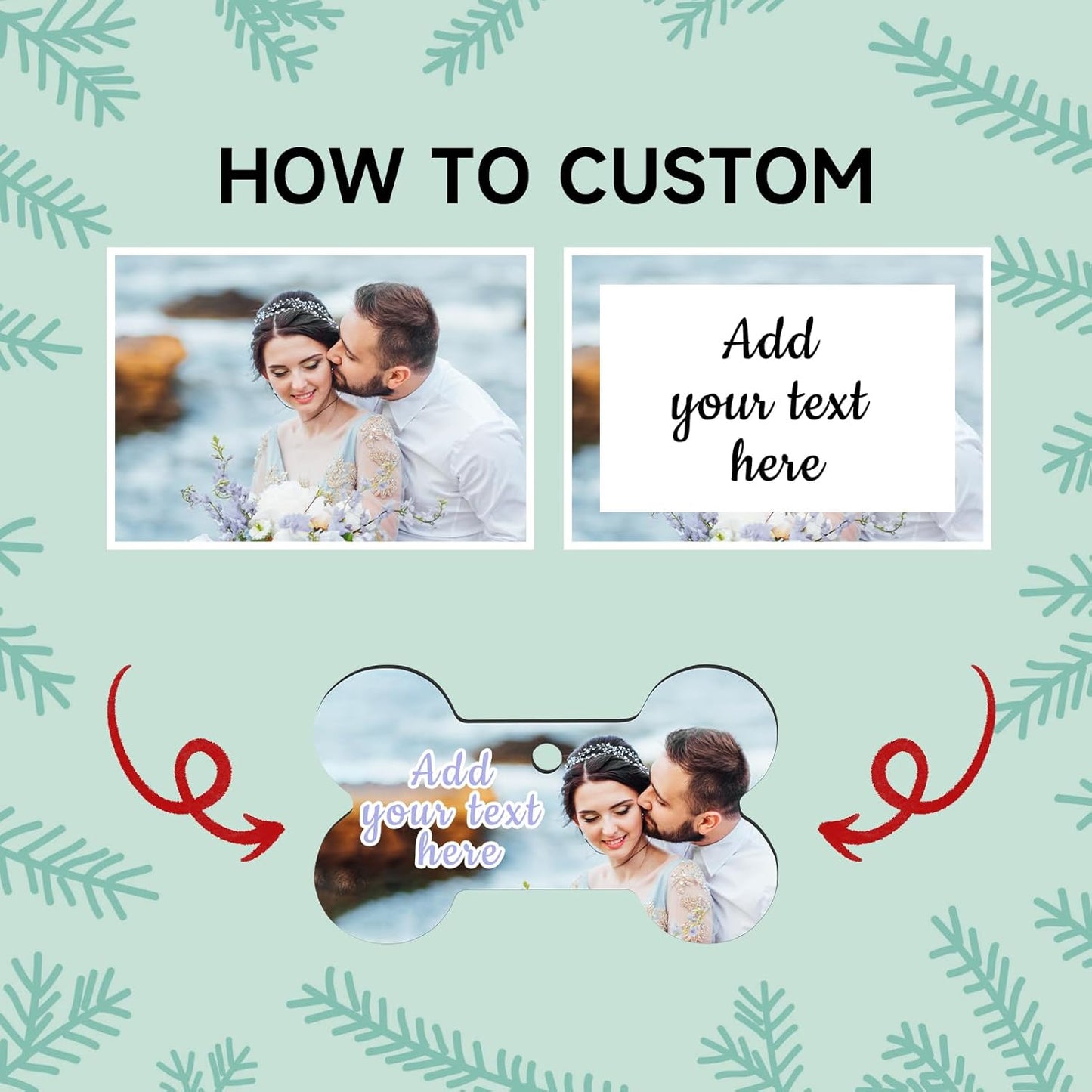 Personalized Christmas Ornaments 2025, Wood Custom Photo Text Hanging Ornament Customized Christmas Tree Decorations Gift for Family, Kids, Friends, Couples, Wedding