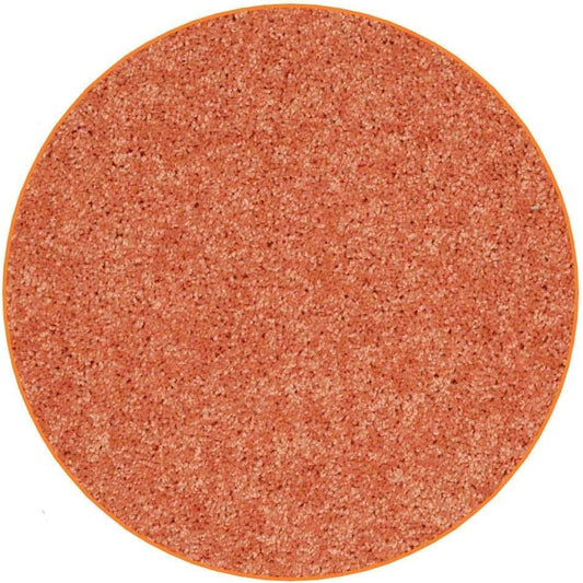 KOECKRITZ Soft and Colorful Kids Classroom Area Rugs (Passes Flammability Pill Test) Many Sizes and Bright Colors to Select from (3' Round, Tangerine)