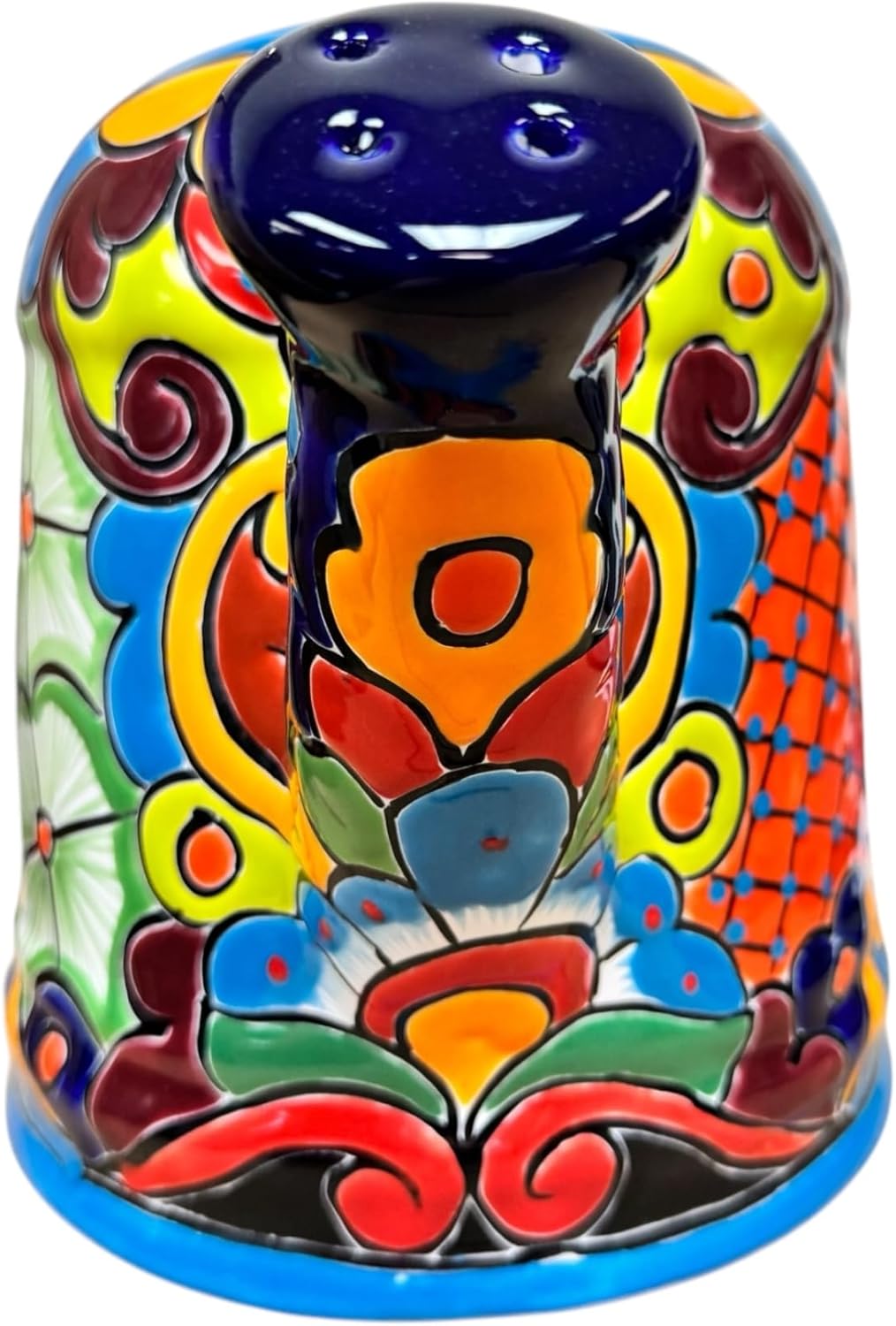 Talavera Watering Can Planter Large Flower Pot Large Mexican Pottery Folk Art Hand Painted Home Decor Garden Ceramic Handmade Multicolor 15" (Multi 3)