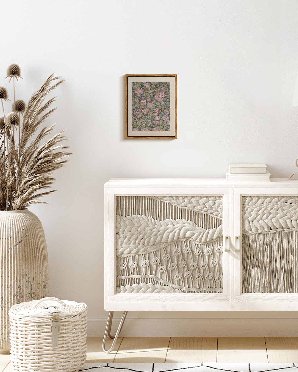 VIYYIEA Framed Canvas Wall Art Home Decor Classical Flower Oil Paintings for Wall Decorations Botanical Canvas Wall Art Vintage Farmhouse Decor for Bedroom Living Room Bathroom Decor 8x10in