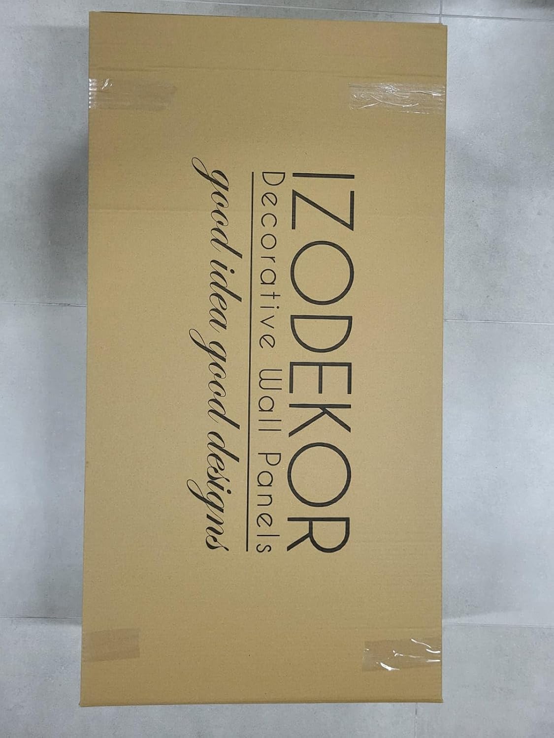 IZODEKOR 3D Brick Effect Wall Panels - Cladding, Stone Look, Styrofoam Panels for Living Room, Kitchen, Bathroom, Balcony, Bedroom, Back of Counter, and Teras | Ancient Traces (10" x 10" Sample)