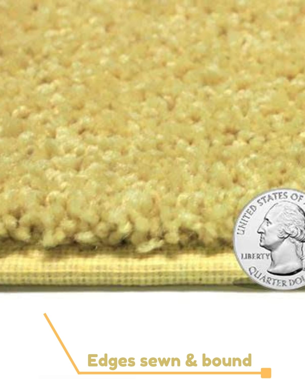 KOECKRITZ Soft and Colorful Kids Classroom Area Rugs (Passes Flammability Pill Test) Many Sizes and Bright Colors to Select from (5' Round, Lemon)