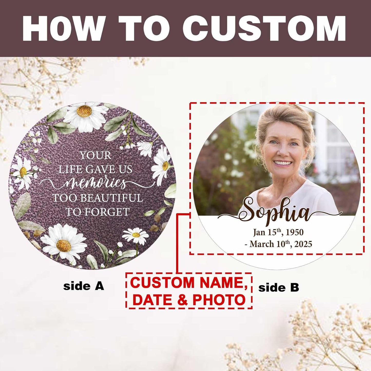 ASTARIN Personalized Deep Tone Wind Chime Memorial, Customized Sympathy Wind Chimes, Memory Wind Chimes for Loved Ones Lost, Bereavement Gifts Windchimes Outdoor