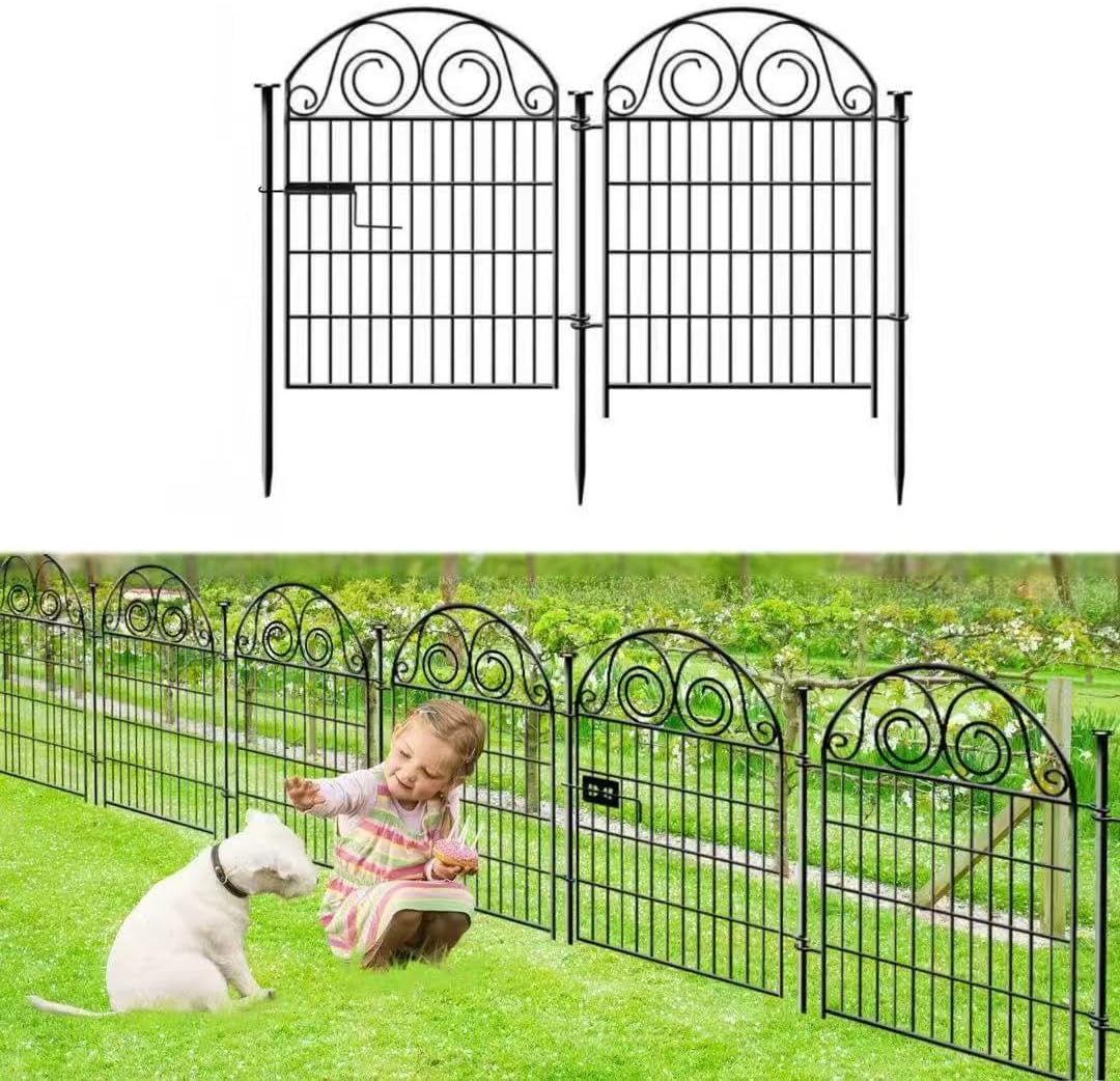 Garden Fencing 36 Inch High, 2 Panels Total 4.4 Ft(L) Dog Fences Outdoor for Yard, Dog Digging Fencing, Reusable Defense Fence for Yard│Patented