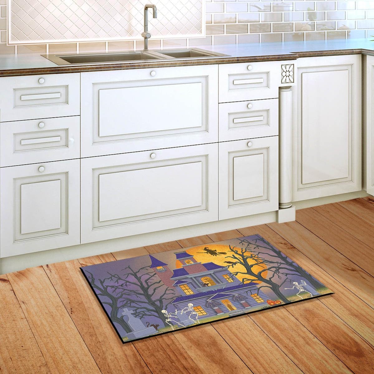 Briarwood Lane Haunted House Party Halloween Doormat