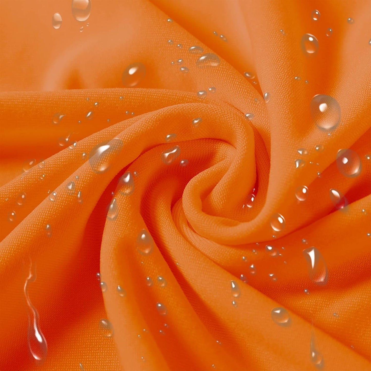 SUPERO Orange Chair Cover, 12PCS Stretch Spandex Waterproof Protector, Universal Furniture Cover for Dining, Party, Wedding Event, Hotel, Outdoor