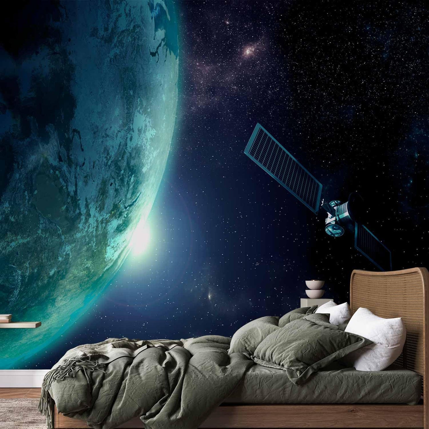 artgeist Wall Mural Cosmos Galaxy 96x69 in - Peel and Stick Self-Adhesive Wallpaper Removable Large Sticker Foil Wall Decor Print Picture Image Design n-B-0007-a-c