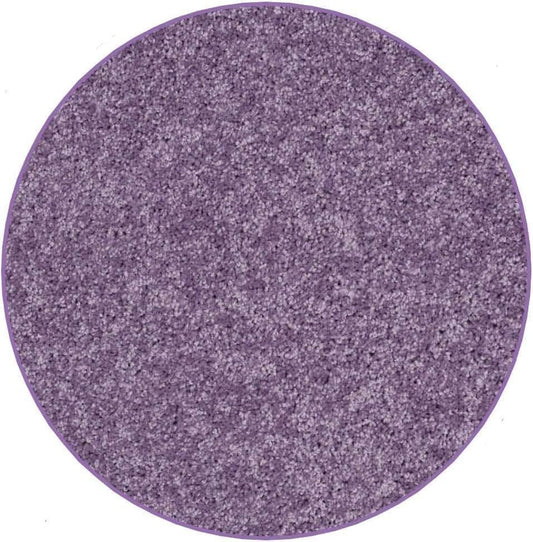 KOECKRITZ Soft and Colorful Kids Classroom Area Rugs (Passes Flammability Pill Test) Many Sizes and Bright Colors to Select from (11' Round, Lavender)