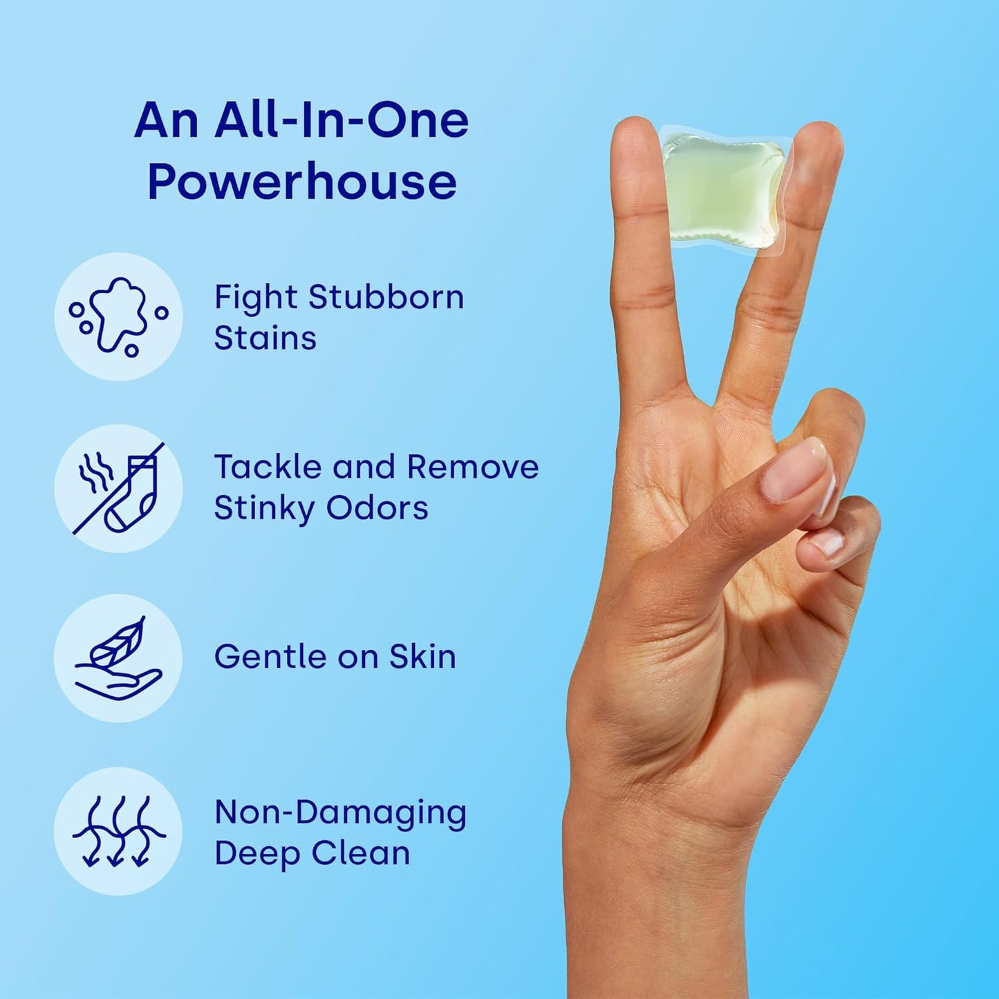 Dropps Odor & Stain Biobased Power Laundry Detergent Pods, Orange Blossom (64 Pods) - HE Compatible Laundry Pods for Fresh Clothes – Laundry Soap Supplies & Recyclable Paperboard Packaging