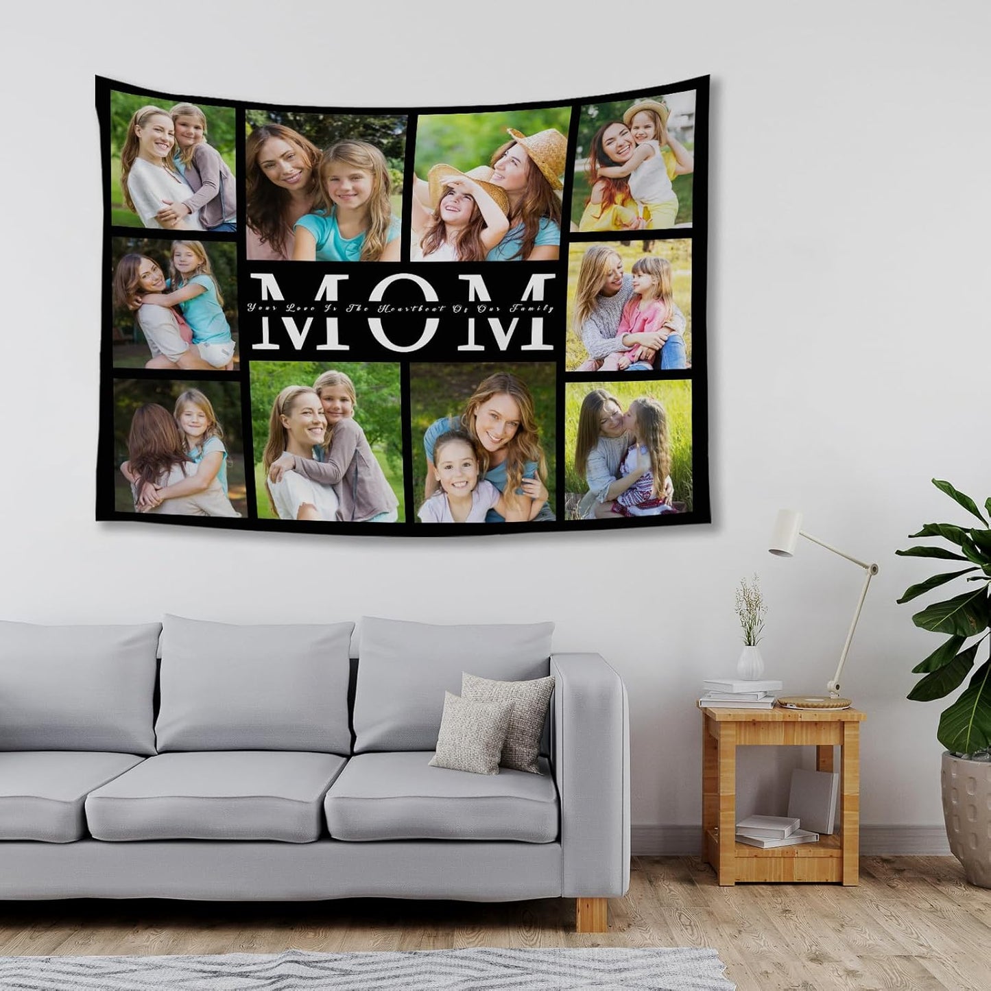 Custom Tapestry For Wall Bedroom Custom Backdrop Personalized Image Text Photo Customized Funny Tapestry Banners And Signs Mother's Day Horizontal Tapestrys