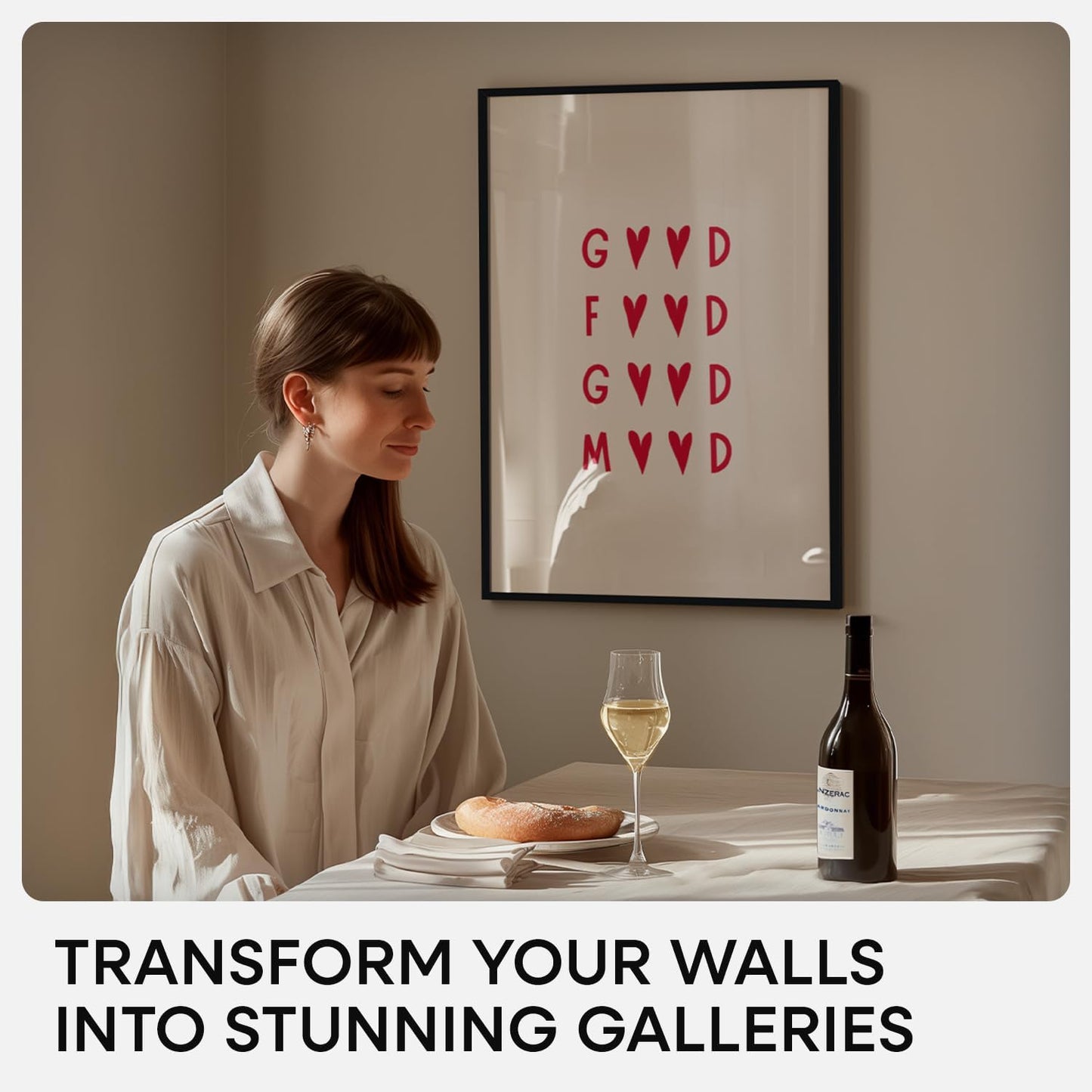 Homeforia A2 Picture Frame Black, High End Metal 16.5 x 23.5 inch Poster Frames with Mat 11.7 x 16.5 for Photo, A2 Size Frames Matted to A3 Print, 16.5 by 23.4 Hanging Frames, Tempered Glass, Set of 1