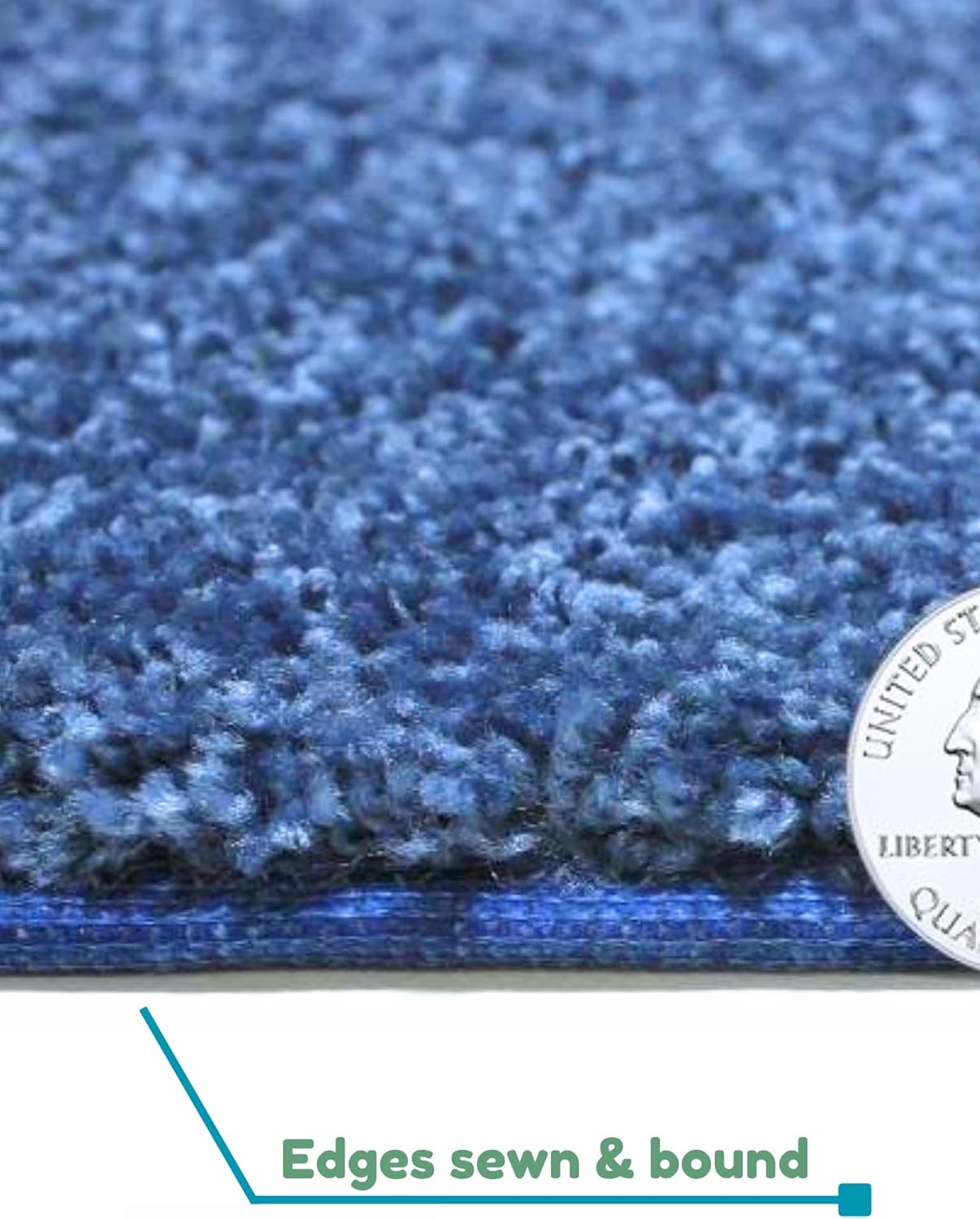 KOECKRITZ Soft and Colorful Kids Classroom Area Rugs (Passes Flammability Pill Test) Many Sizes and Bright Colors to Select from (5' x 8', Royal)