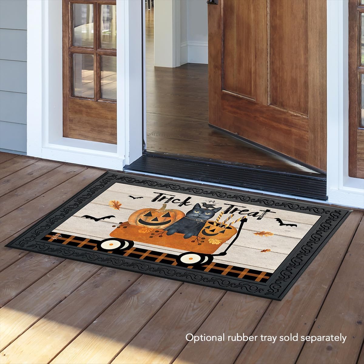 Briarwood Lane Trick Or Treat Wagon Halloween Doormat