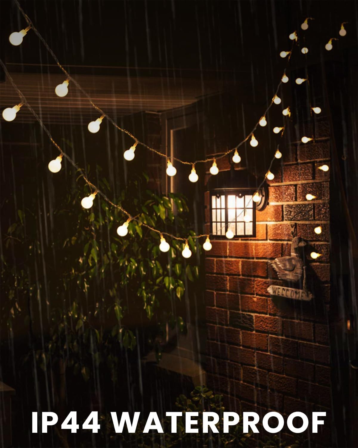 Globe String Lights 43 Ft 100 LED Fairy Lights Plug in with Remote Timer 8 Modes Connectable Twinkle Light for Bedroom Classroom Wedding Christmas Indoor Outdoor Decor, Warm White