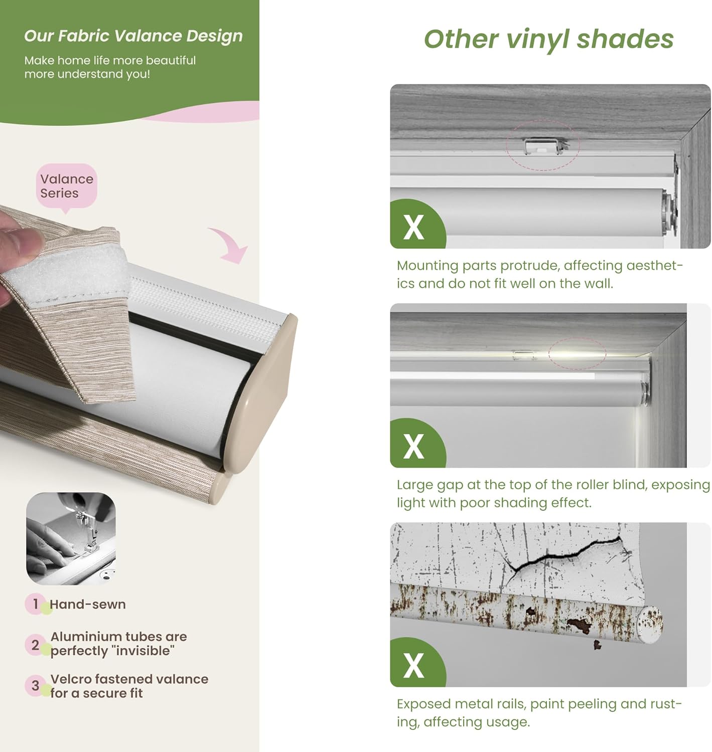 Blackout Roller Shades for Indoor Windows, Cordless Jacquard Fabric-Matched Roller Blinds, Easy to Install Privacy UV Protection Roll Up Blinds for Home Office, Beige, Custom Size