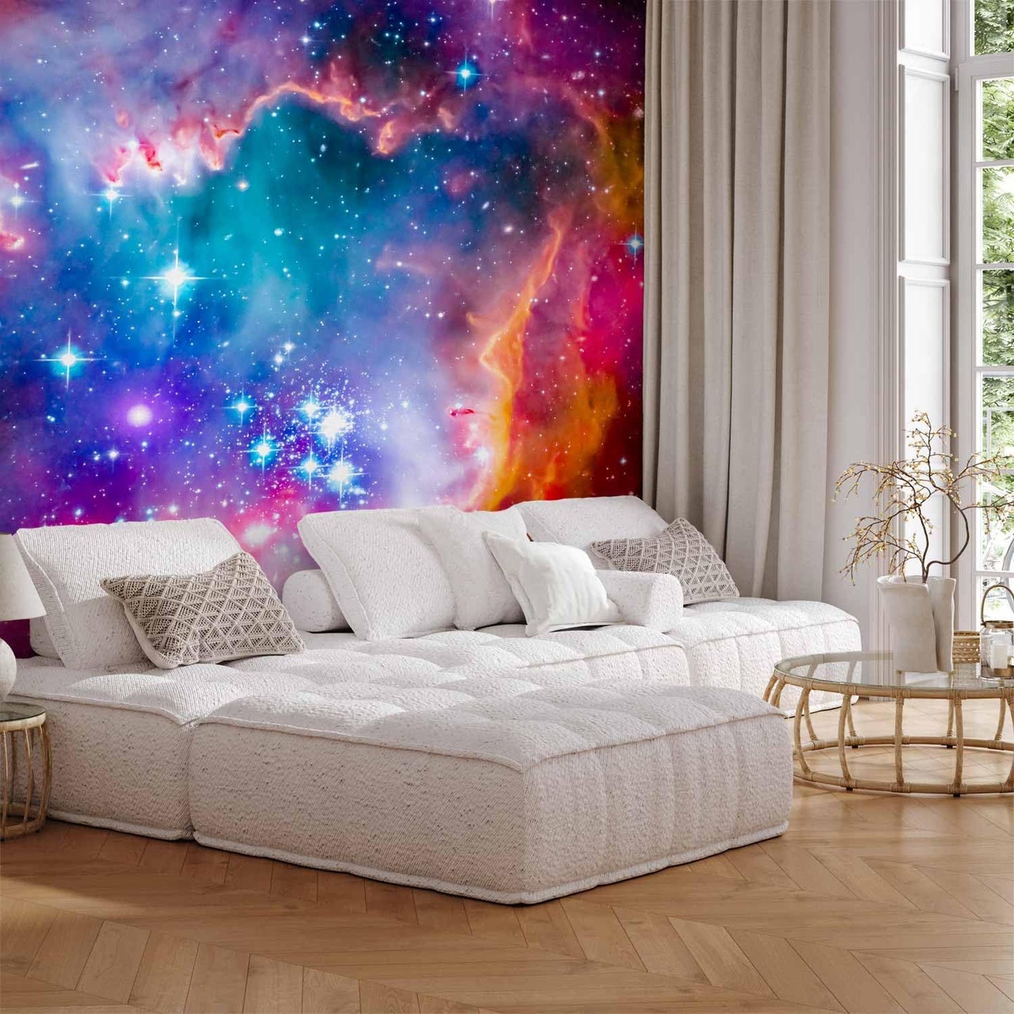 artgeist Wall Mural Abstract 98x69 in - XXL Non-Woven Wallpaper Fleece Wall Decor Photo Print Picture Image Design Abstract Cosmos Sky Star i-G-10010-a-a
