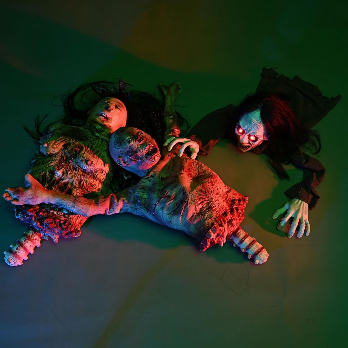 AW 37" Halloween Half Body Prop Skinned Hanging Corpse Torso Haunted House Party Indoor Outdoor Decoration 2025