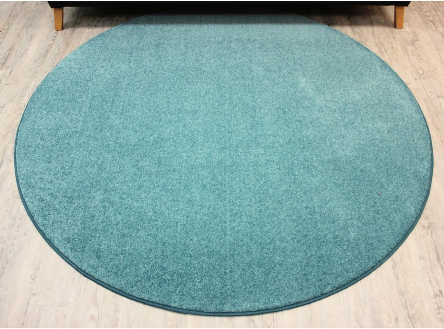 KOECKRITZ Soft and Colorful Kids Classroom Area Rugs (Passes Flammability Pill Test) Many Sizes and Bright Colors to Select from (6' Round, Surf)