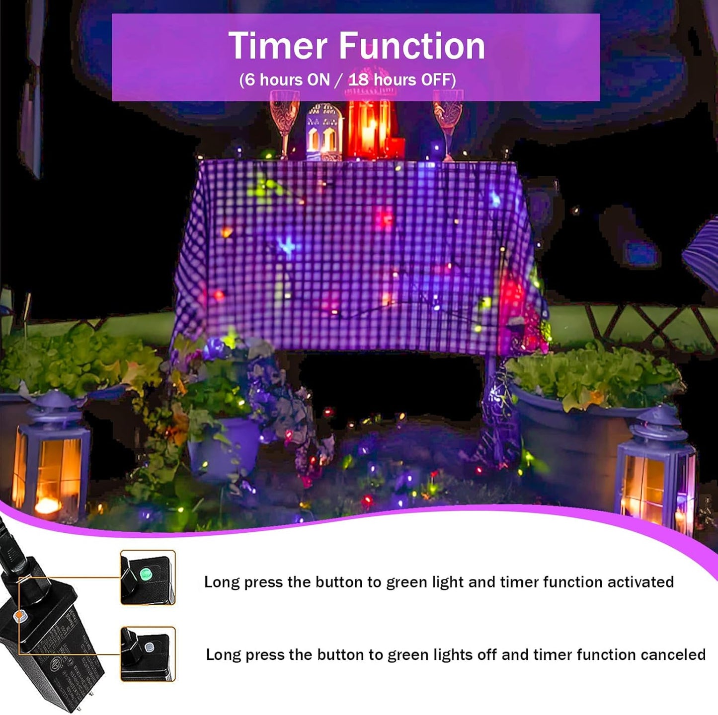 Upgraded 99FT 300 LED Multicolor Christmas String Lights Outdoor & Indoor, Memory Function & Timer & 8 Modes, Twinkle Lights Green Wire Waterproof for Xmas Tree Holiday Party Garden Decor (Multicolor)