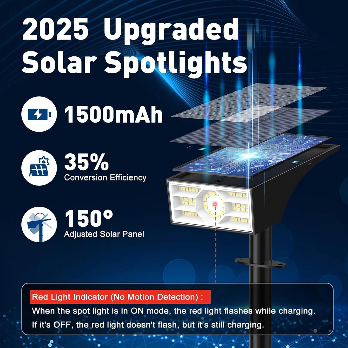 Solar Spot Lights Outdoor, 10 Pack Outdoor Solar Lights for Yard Waterproof, 4 Lighting Modes Solar Landscape Spotlights, Auto On/Off Solar Powered Flood Lights Garden Pathway (Cool White)