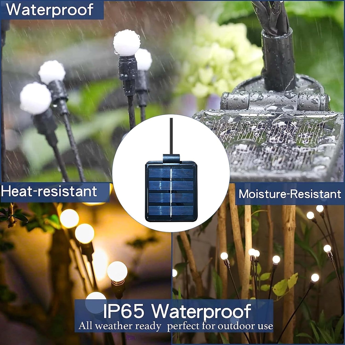 Solar Lantern Light Replacement Top ,LED Solar Panel Lantern Lid Lights Replacement Part for Outdoor Flower DIY Solar Flower Lights Garden Patio Decor (Square 4 PCS)