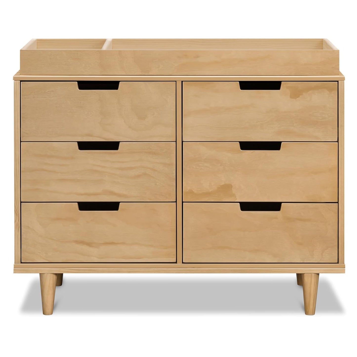 DaVinci Marley 6-Drawer Dresser for Nursery - Wooden Double Chest of Drawers for Kids, Boys & Girls - Multi-Purpose, Storage Baby Dresser for Bedroom, Living Room & Hallway - Easy to Assemble - Honey