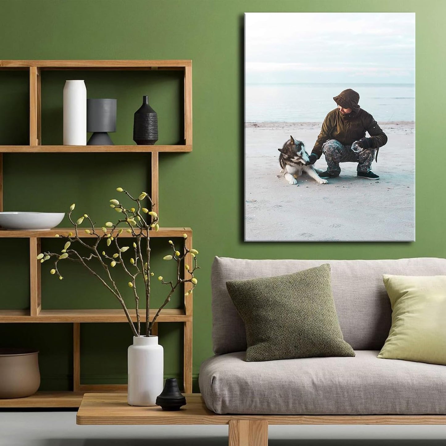 Laoife Custom Canvas Prints with Your Photos 28"x40", Canvas Photo Prints Custom, Personalized Canvas Wall Art for Office Home Bedroom Living Room Wall Decor, Gift for Father's Day Birthday Wedding