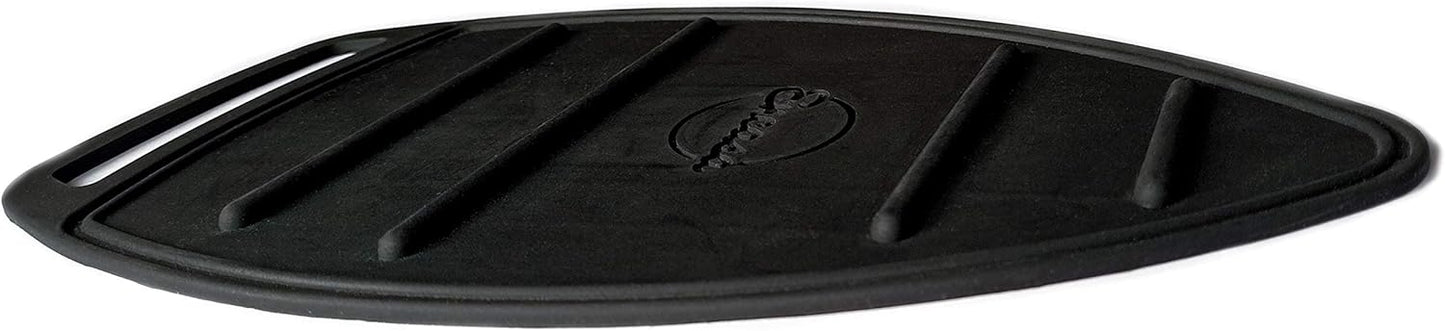 Encasa Homes Silicon Mat for Hot Iron Rest - Heat Resistant, Anti - Slip, Thicker Pad for Protecting Your Table During Ironing, Non-Burning, Machine Washable, Durable - Black