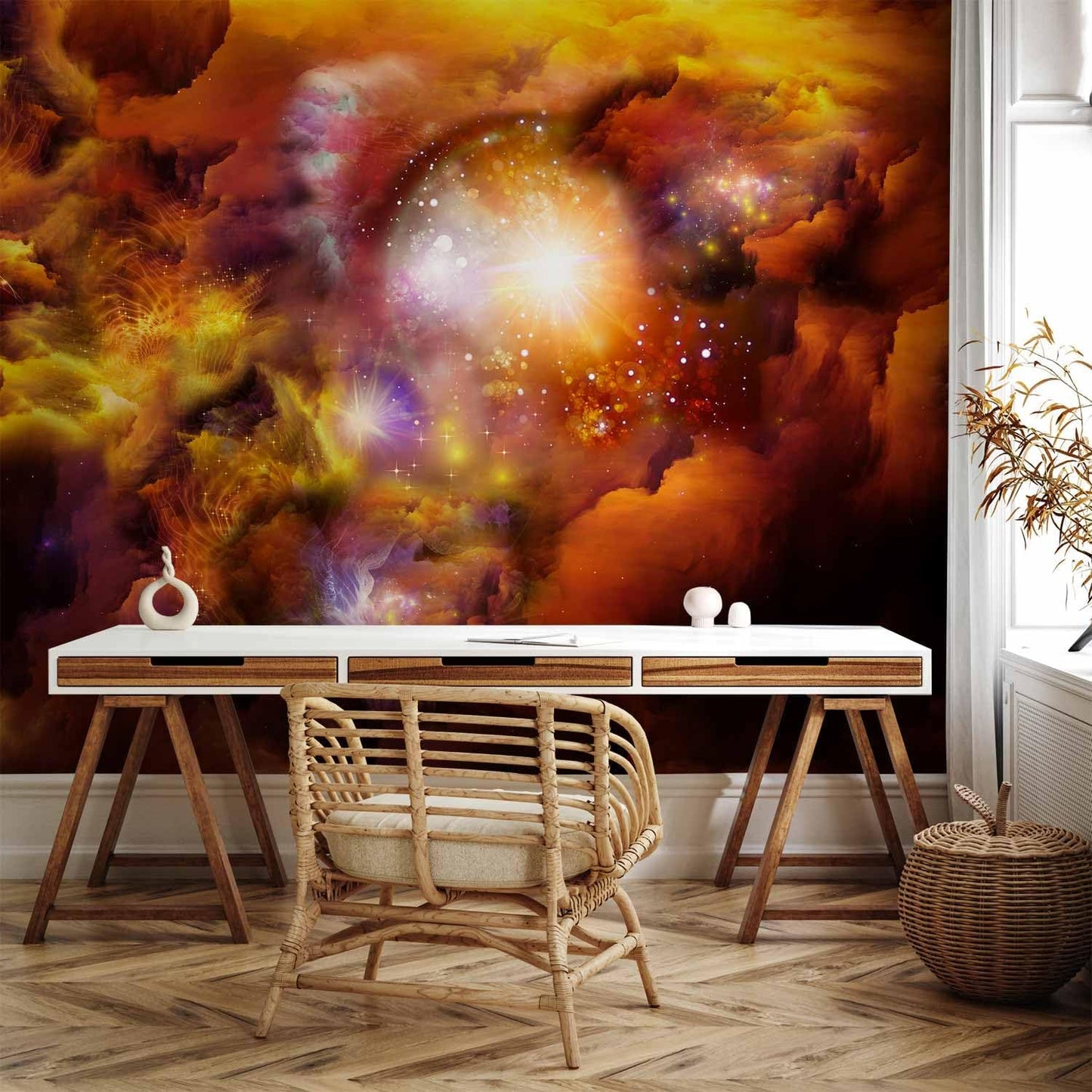 artgeist Wall Mural Cosmos Galaxy 98x69 in - XXL Non-Woven Wallpaper Fleece Wall Decor Photo Print Picture Image Design Home n-A-0027-a-d