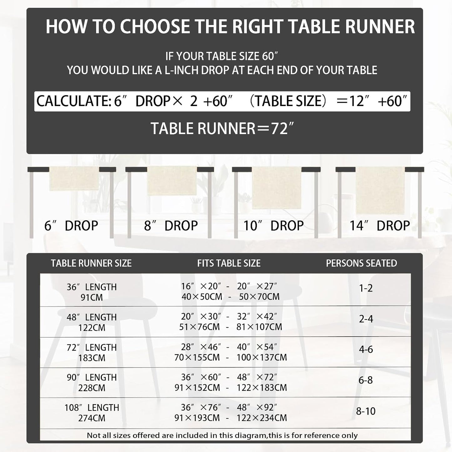 XCHI Spooky Boo Plaid Gnome Halloween Table Runner Party Table Decoration for Home Kitchen Dining Holiday Decor 13x108 Inch