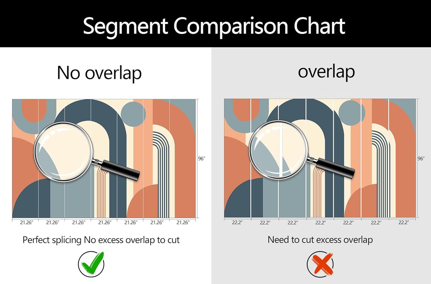 Geometric Shapes Arch Wallpaper Abstract Art Wall Mural for Living Room (Not Peel and Stick)