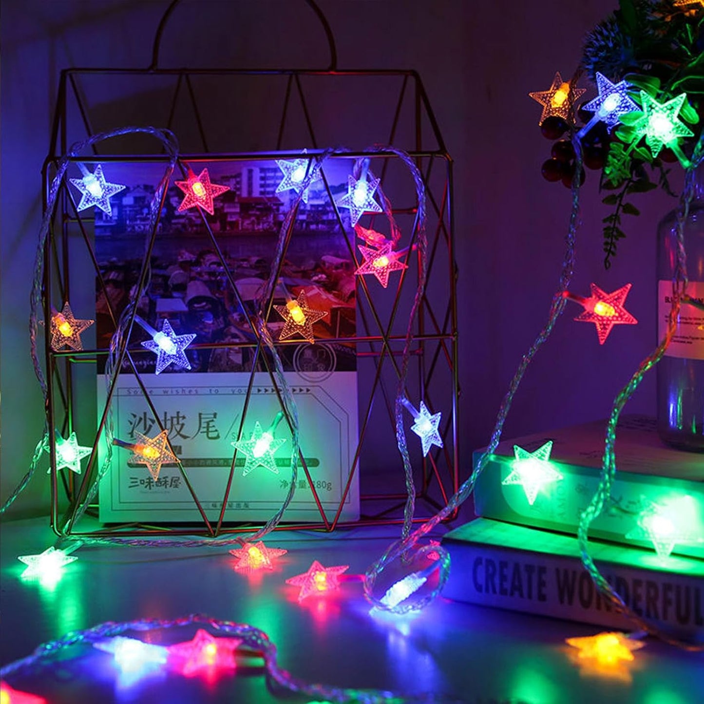 String Lights Battery Operated - Waterproof Fairy Christmas Lights, LED Star Twinkle Light for Indoor Outdoor Tent Loft Bed Patio Party Wedding Holiday Camping Decor