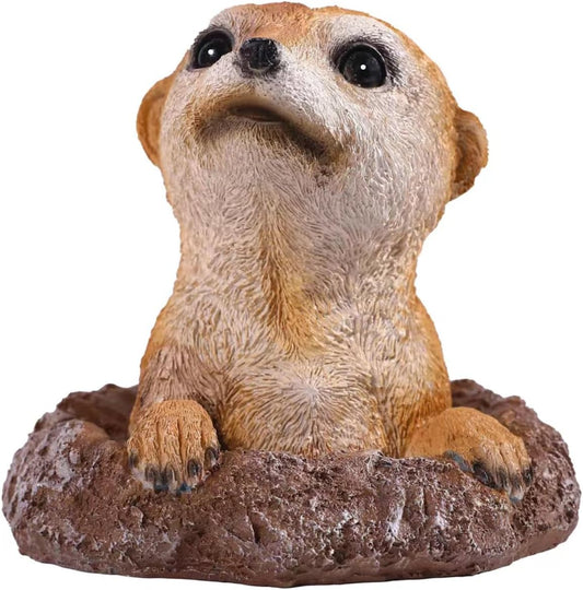 Meerkat Statue - Charming Meerkat Garden Animal Statue: Lifelike Decor Accent for Your Yard or Patio - Add Personality to Your Outdoor Space