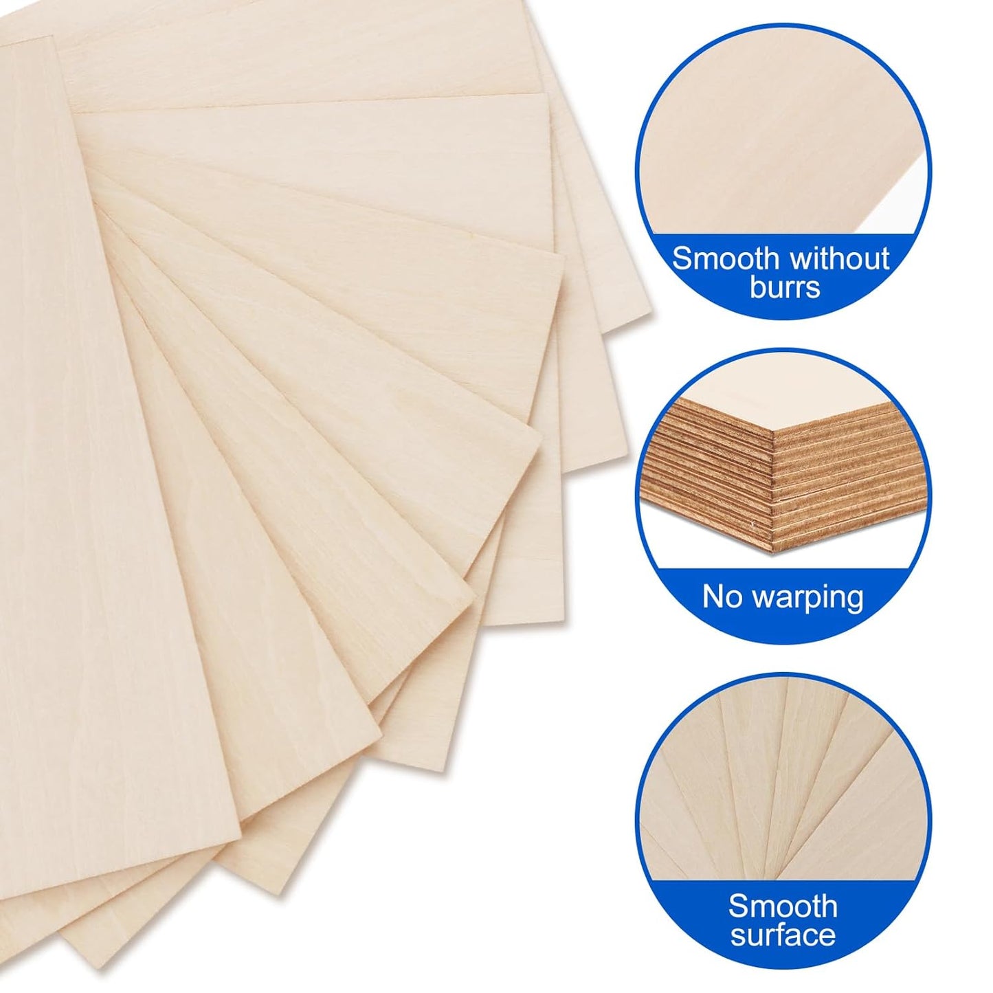 18 Pack 12x24x1/8 Inch Basswood Sheets, Large Size Basswood for Laser Cutting & Engraving, Plywood Wood Board Unfinished Wood Sheets for Crafts, DIY Architectural Models, Wood Burning and Painting.