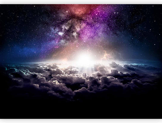 artgeist Wall Mural Galaxy 118x83 in - Non-Woven Wallpaper Fleece Wall Decor Photo Print Picture Image Design Home Mural Cosmos Sky Star Cloud Purple i-A-10009-a-a