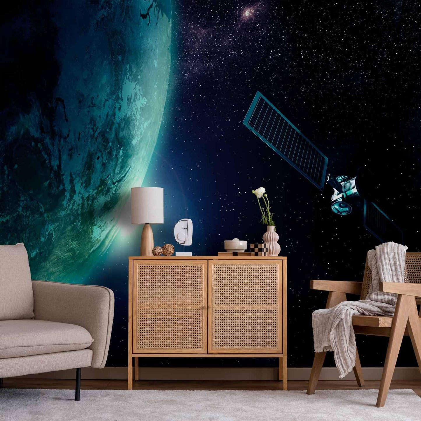artgeist Wall Mural Cosmos Galaxy 154x110 in - Peel and Stick Self-Adhesive Wallpaper Removable Large Sticker Foil Wall Decor Print Picture Image Design n-B-0007-a-c