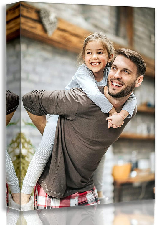 Laoife Custom Canvas Prints with Your Photos 16"x24" Wall Art, Custom photos on Canvas - Upload Your Image/Photo- Customizable photos, portraits and more, Ideal for Office, Living Room, Bedroom Wall Decor