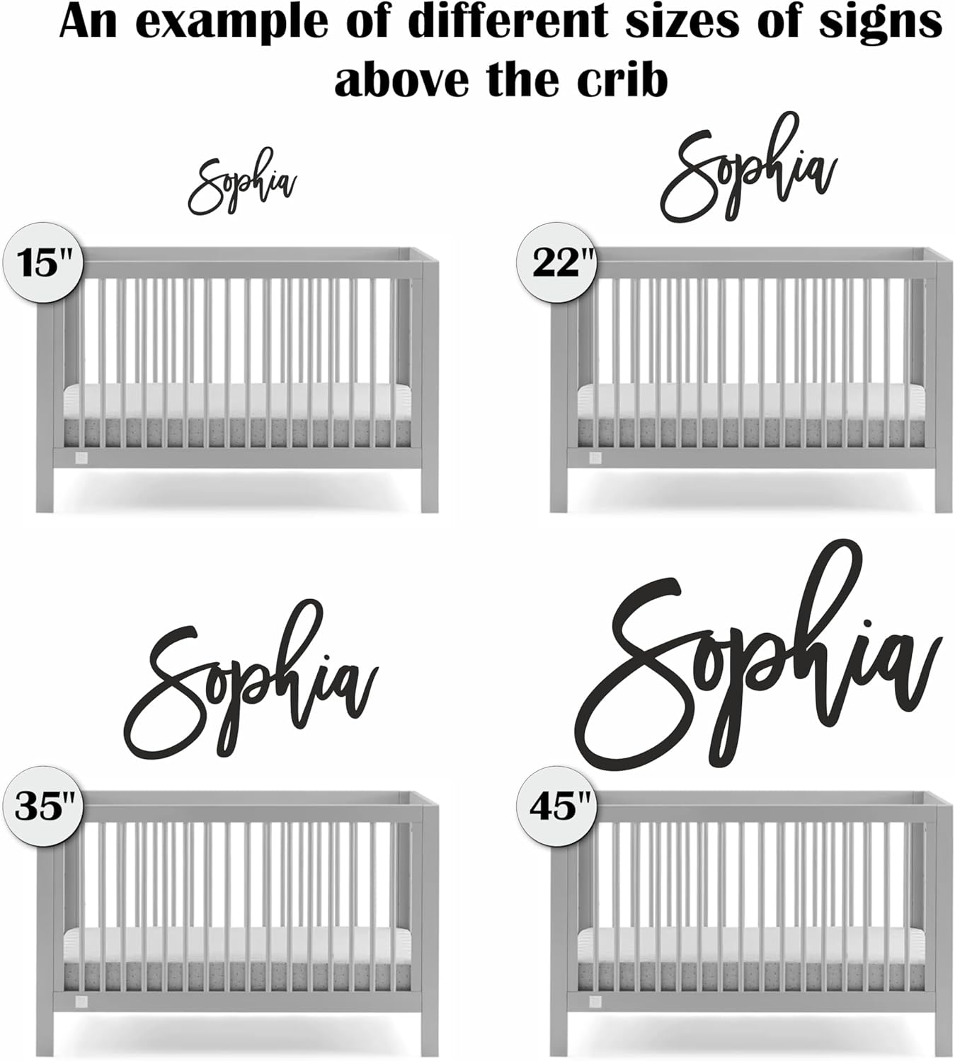 Wooden Name Signs for Nursery Custom Baby Name Sign for Wall Name Signs Personalized Custom Name Sign for Nursery Name Wall Decor Personalized Name Signs for Kids Room (Single Name Sign)