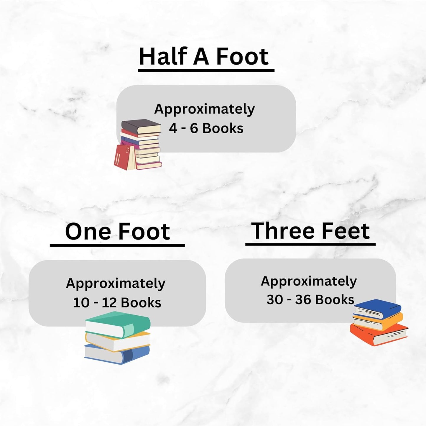 Curated Decorative Books Hardcover Décor Books for Home Décor, Choose Color, Interior Design, Office, Wedding Display, Instant Library, or Staging (Half Foot, White/Creme)